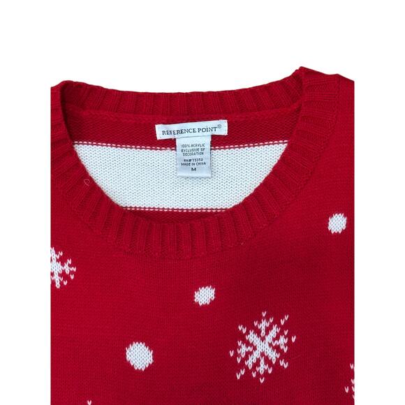 Tumbling 3D Santa Claus Ugly Christmas Sweater M - Picture 4 of 4